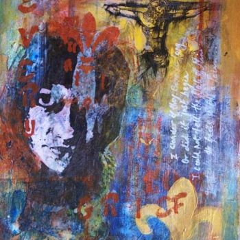 Painting titled "Grief" by Ishita Bandyo, Original Artwork