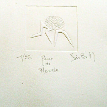 Printmaking titled "03)c1/25 Yeux de mo…" by Isis Bi M, Original Artwork
