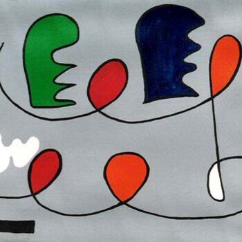 「La vie continue」というタイトルの絵画 Isis Bi Mによって, オリジナルのアートワーク, オイル