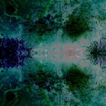 Arts numériques intitulée "Aqua alien angel" par Millenia Foxtrot (Shadow Zero), Œuvre d'art originale