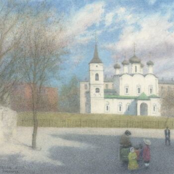 Картина под названием "Москва, ул. Забелина" - Iskander Ulumbekov, Подлинное произведение искусства