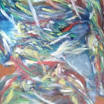 Peinture intitulée "oiseaux des iles" par Thm, Œuvre d'art originale, Acrylique
