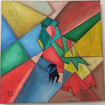 Painting titled "Cores" by Ismael Silva, Original Artwork, Acrylic