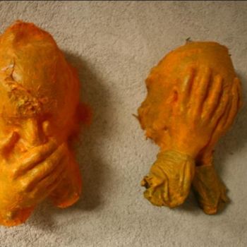 Sculpture titled "two selfportraits" by Ismet Jonuzi, Original Artwork