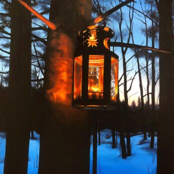 Peinture intitulée "Magic Begins at Dusk" par Isobel Hamilton, Œuvre d'art originale, Acrylique