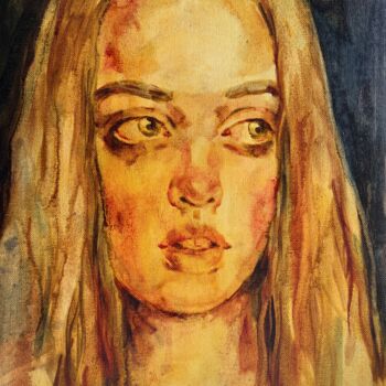 Peinture intitulée ""You just need to l…" par Isolde Pavlovskaya, Œuvre d'art originale, Huile Monté sur Carton
