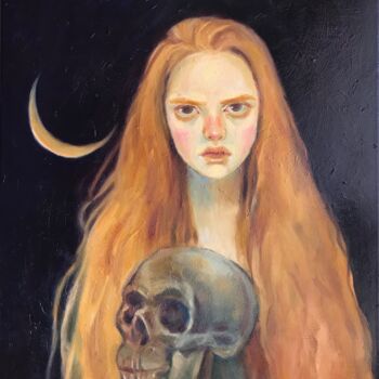 Картина под названием "My cold love" - Isolde Pavlovskaya, Подлинное произведение искусства, Масло Установлен на Деревянная…