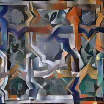 Arte digital titulada "Grey abstract" por Isra, Obra de arte original, Fotografía manipulada