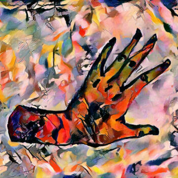 Digitale Kunst mit dem Titel "Hand1" von Isra, Original-Kunstwerk, Digitale Fotografie