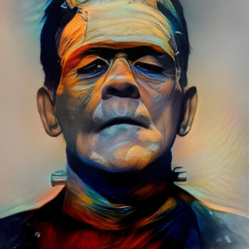 Arts numériques intitulée "Frankenstein" par Isra, Œuvre d'art originale, Photographie numérique