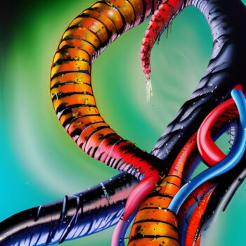 Arte digitale intitolato "Centipedex1" da Isra, Opera d'arte originale, Fotografia digitale