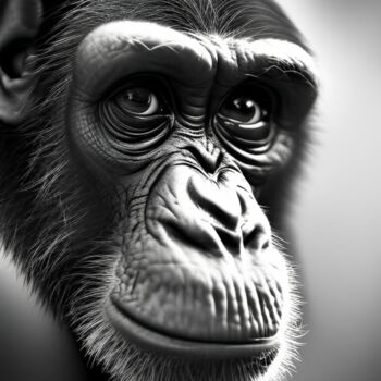 "Chimpancé" başlıklı Dijital Sanat Isra tarafından, Orijinal sanat, Dijital Fotoğrafçılık