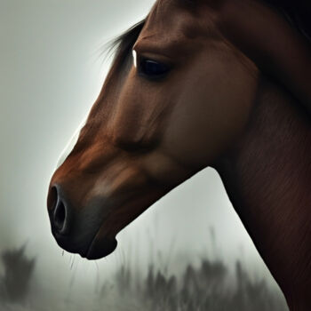 Arts numériques intitulée "Horse" par Isra, Œuvre d'art originale, Photographie numérique