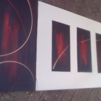 Painting titled "abstrait" by Issey Nkanda / Olivier . I, Original Artwork