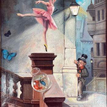 Peinture intitulée "Levitation" par István Ducsai, Œuvre d'art originale, Huile