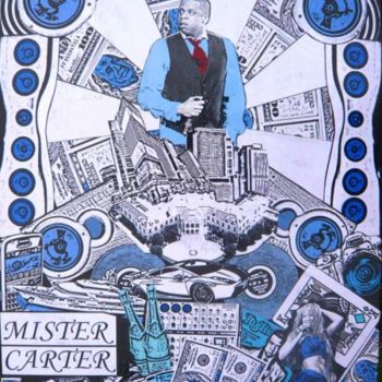Peinture intitulée "Mr Carter" par Matthieu Dutheil, Œuvre d'art originale