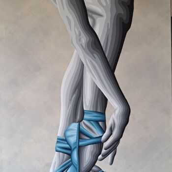 Pintura titulada "bailando sobre part…" por Italo Somma, Obra de arte original, Acrílico Montado en Bastidor de camilla de m…