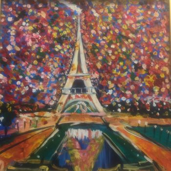 Malarstwo zatytułowany „Paris Feast” autorstwa Italy Sun, Oryginalna praca, Akryl