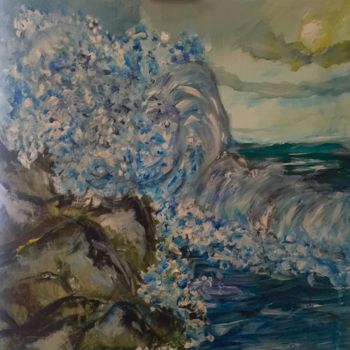Картина под названием "Adriatic Storm" - Italy Sun, Подлинное произведение искусства, Акрил