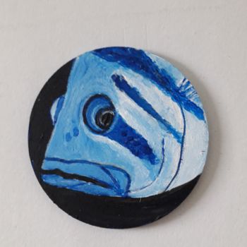 Peinture intitulée "hamlet fish" par Ita Mercera, Œuvre d'art originale, Acrylique