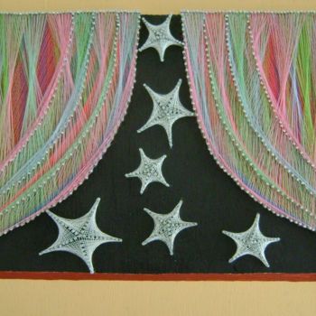 Textielkunst getiteld "streja nan brijante" door Ita Mercera, Origineel Kunstwerk, Anders