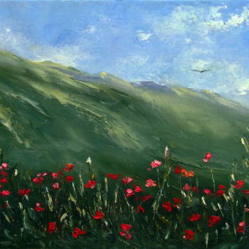 Painting titled "Altai sky / Небо Ал…" by Elena Yudina, Original Artwork, Oil