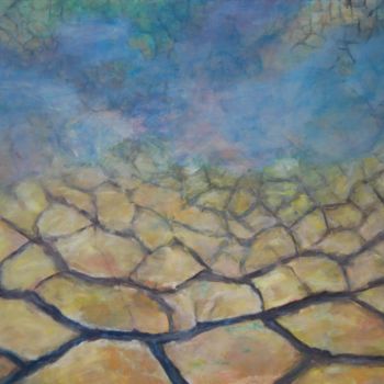 Painting titled "Dryness" by Iuliana Barbu, Original Artwork, Oil