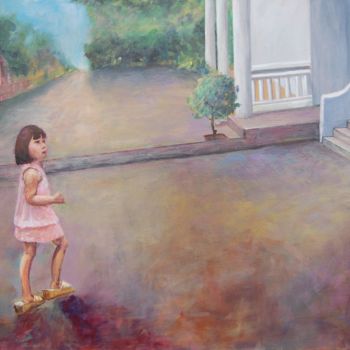 Pintura intitulada "Baby Girl" por Iuliana Barbu, Obras de arte originais, Acrílico