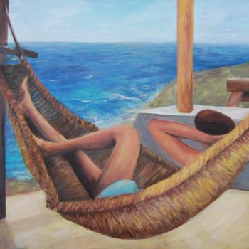 Painting titled "Sweet Idleness" by Iuliana Barbu, Original Artwork, Acrylic