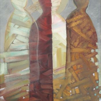 Painting titled "shadows" by Iulian Mîță, Original Artwork, Oil