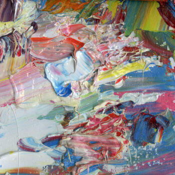 Картина под названием "Речка" - Юлия Липчанская, Подлинное произведение искусства, Масло