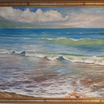 Картина под названием "Морской пейзаж" - Юрий Корбан, Подлинное произведение искусства, Масло