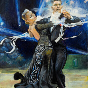 Painting titled "Tango.Final" by Iurii Korkhov, Original Artwork, Oil