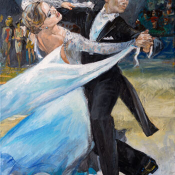 Painting titled "Waltz" by Iurii Korkhov, Original Artwork, Oil