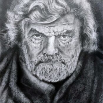 Desenho intitulada "Messner numéro un" por Iurii Zaika, Obras de arte originais, Lápis