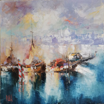 Painting titled "Venise 1" by Ivan, Original Artwork, Oil