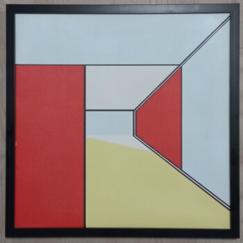 Pittura intitolato "Geometric abstracti…" da Ivan Byl, Opera d'arte originale, Olio
