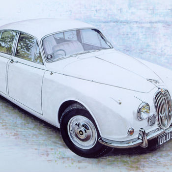 "Jaguar MK2." başlıklı Tablo Ivan Boussion tarafından, Orijinal sanat, Diğer