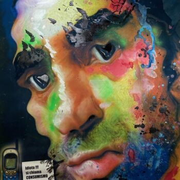 Peinture intitulée "Il consumista" par Ivan Cattaneo, Œuvre d'art originale, Acrylique
