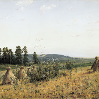 Malarstwo zatytułowany „Paysage de Polessky” autorstwa Ivan Chichkine, Oryginalna praca, Olej