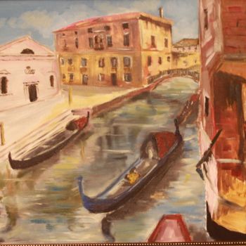 Schilderij getiteld "Venice .jpg" door Ivan Diak, Origineel Kunstwerk, Olie