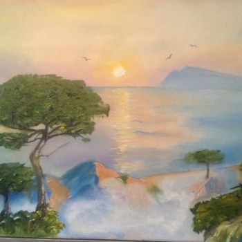 Pintura intitulada "sunrise.jpeg" por Ivan Diak, Obras de arte originais, Óleo