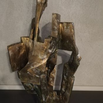 Sculptuur getiteld "STRUTTURA 2003" door Ivan Fabani, Origineel Kunstwerk, Hout