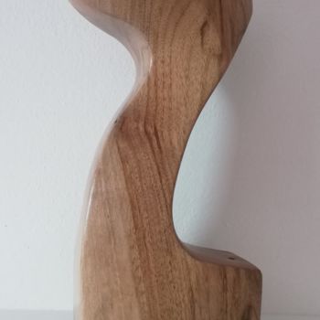 Skulptur mit dem Titel "Due" von Ivan Fabani, Original-Kunstwerk, Holz