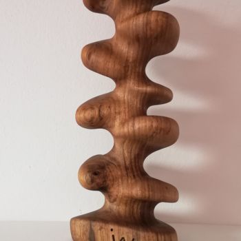 Sculpture titled "3X3" by Ivan Fabani, Original Artwork, Wood