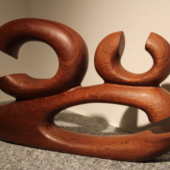 Sculpture titled "APERTURA" by Ivan Fabani, Original Artwork, Wood