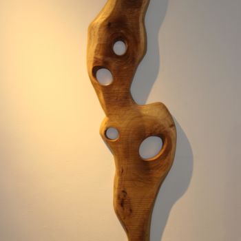 Скульптура под названием "AMERICHE" - Ivan Fabani, Подлинное произведение искусства, Дерево