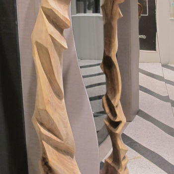 Skulptur mit dem Titel "DeForma 1512" von Ivan Fabani, Original-Kunstwerk, Holz