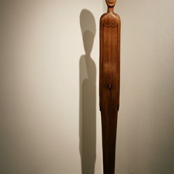 Sculpture titled "OMBRA DELLA SERA" by Ivan Fabani, Original Artwork, Wood
