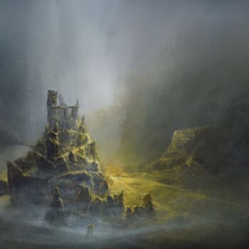 Картина под названием "" Agartha - Ancient…" - Ivan Grozdanovski, Подлинное произведение искусства, Акрил Установлен на Дере…